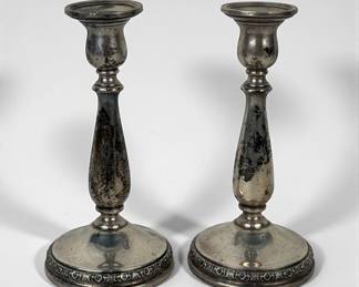 Pair of International Prelude Weighted Sterling Candlesticks

