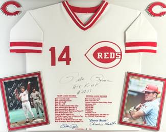 Pete Rose Limited Edition Autographed Reds MLB Jersey
