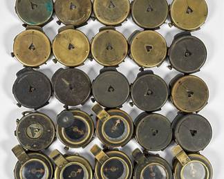 Group Of (25) WWI Military Compasses (D)
