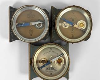 (3) WWI Artillery Compass
