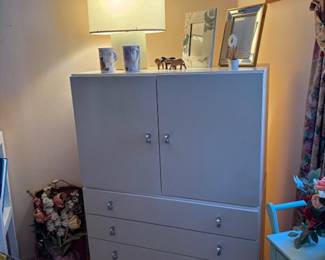 1950s Dresser, Lamp, Frames