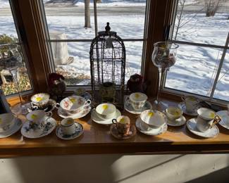 Wire Bird Cage, Tea Cup Sets