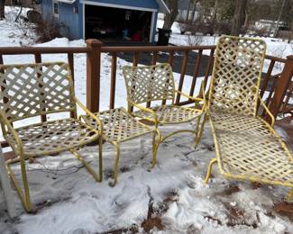 Yellow/White Stripe Furniture