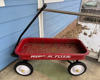 Red Radio Flyer Wagon