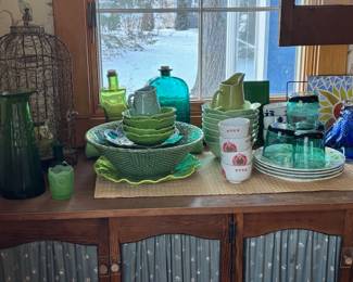 Green Bowls, Pitchers, Bottles