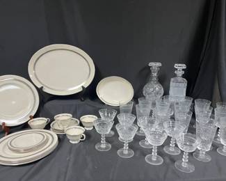 Flintridge China TiffinFranciscan Crystal Tableware Collection