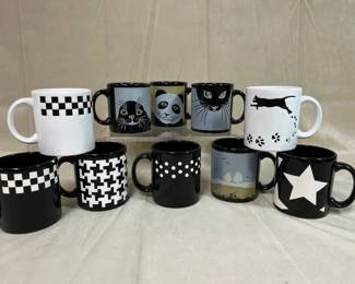 Waechtersbach Black White Mug Collection  Geometric  Graphic Designs Germany  Spain