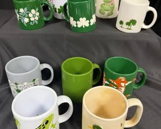 Waechtersbach Green FrogThemed Mug Collection