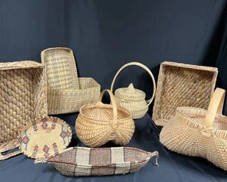 Sweetgrass Handwoven Natural Fiber Baskets  Collection
