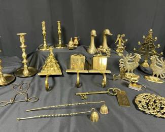 Vintage Solid Brass Decor Accessories Collection