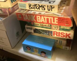 Tons of vintage board games