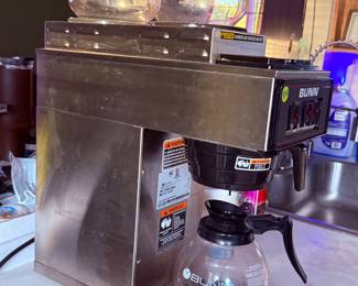 $350 commercial bun coffee maker and heater with additional pots