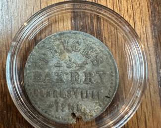 Antique clarksville Price’s bakery token