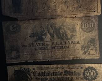 Confederate money