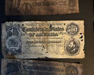 Confederate money