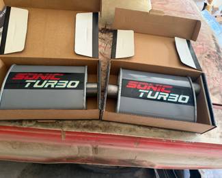 vintage Mr. Gasket Co. "Sonic Turbo" muffler