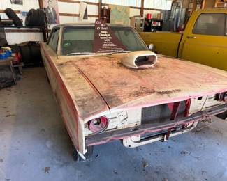 1966 Dodge Cornet 500 Mild custom (one of one) – Garage Kept – Rust Free Original 383, 4 – speed manual Not running – No Keys Great Barn find Only one owner – Have Certicard (Certified Quality Assurance Card)   Numbers matching on Engine, Transmission, Differential & Radiator  VIN  WP23G 67 263402    P4X WWI T3 SG 0422