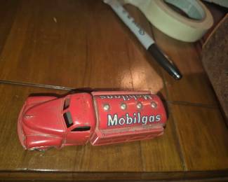 vintage Dinky Toys #440 Studebaker Petrol Tanker, manufactured in England by Meccano Ltd between 1954 and 1961. 