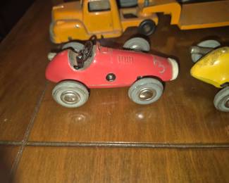 vintage Schuco Micro Racer 1040, a die-cast wind-up toy car produced in the U.S. Zone of Germany during the 1950s. 