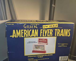 collectible American Flyer S Gauge Operating Christmas Billboard (SKU 6-49844) from Lionel.