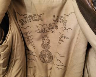 AVUREX USA AIRFORCE LEATHER VEST