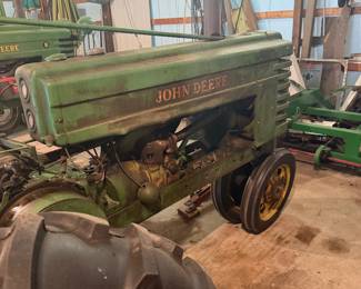 John Deere Model H tractor model #19832 was manufactured in 1941.  Hand Crank 2 -cylinder liquid cooled Row crop tractor was built in waterloo, Iowa.