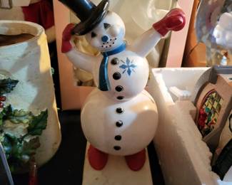 VINTAGE LARGE ROSBRO SNOWMAN