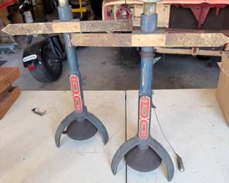 set of vintage Atlas Headlamp Aimers, specifically Model 140. 