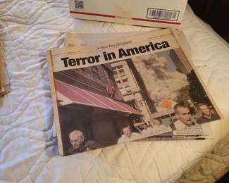 collection of old newspapers