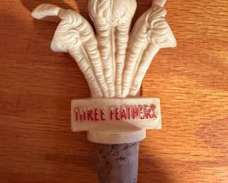 Vintage Three Feathers Plastic Bottle Pour Spout