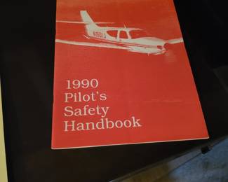 copy of the "1990 Pilot's Safety Handbook" published by Belvoir Publications. 