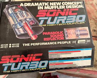 vintage Mr. Gasket Co. "Sonic Turbo" muffler