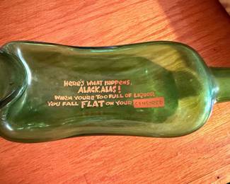 Novelty Bar Ware Melted Wine Bottle