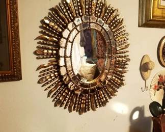 GOLD SUNFLOWER MIRROR