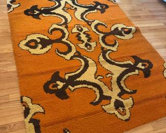hand made hooked rug