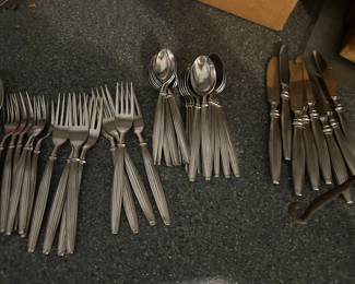 stainless flatware