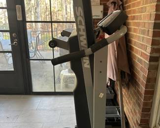 Schwin 510T treadmill. 
It features 16 built-in workout programs to help meet fitness goals.The treadmill has a top speed of 16 km/h (about 10 mph) and a 10% incline capability.
It utilizes SoftTrak™ cushioning for a more comfortable running surface.The machine has a foldaway design, making it suitable for compact spaces.
