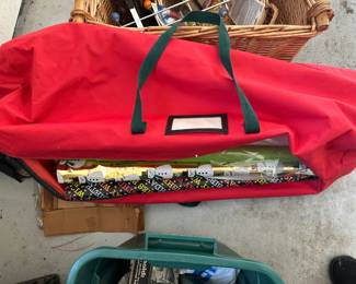 Christmas wrapping paper and bag