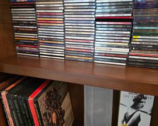 Music CDs, vinyl album collections