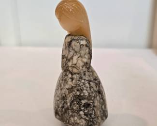 Carved marble figurine