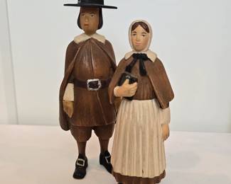 Hand carved wood figurines
