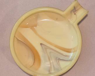 Uranium glass ashtray