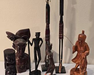 hand carved wood figurines