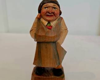 Hand carved wood figurines