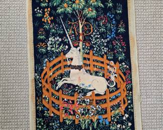 Unicorn in captivity needlework completed project
