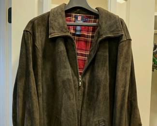 XXL men's Chaps Ralph Lauren full leather suede jacket