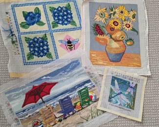 complete or almost complete needlework projects