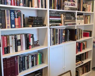 Books: art; art history; biographies; history; travel; religion, vintage children's and adult literature; modern fiction.