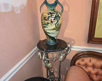 Antique Satsuma Moriage Monumental 16" Vase Urn