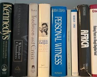 HUGE Book Library: Judaica, Politics, History, Religion, Philosophy, Autobiography, Biography